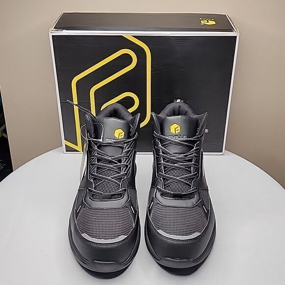 FitVille Men's High-top SteelCore Work Boots Size 12.5 EW - Picture 2 of 10
